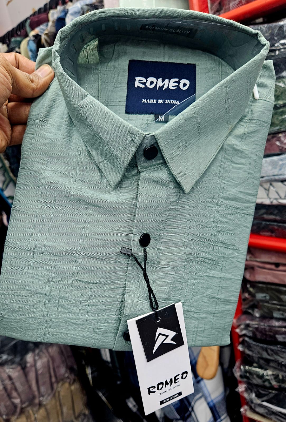 Texture - Casual premium fabric shirts (Ocean Green)